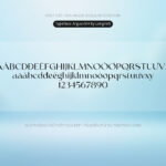 Font Argue Font Xinh