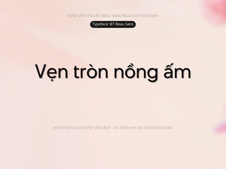 Font BT Beau Sans Typeface Font Xinh