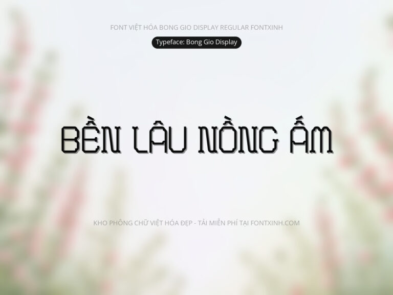 Font Bong Gio Display Font Xinh