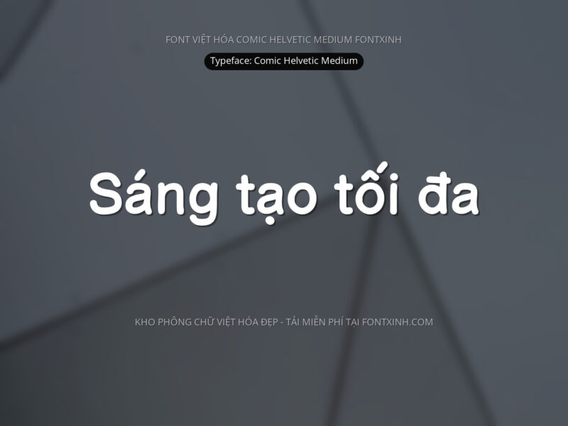 Font Comic Helvetic+ Font Xinh