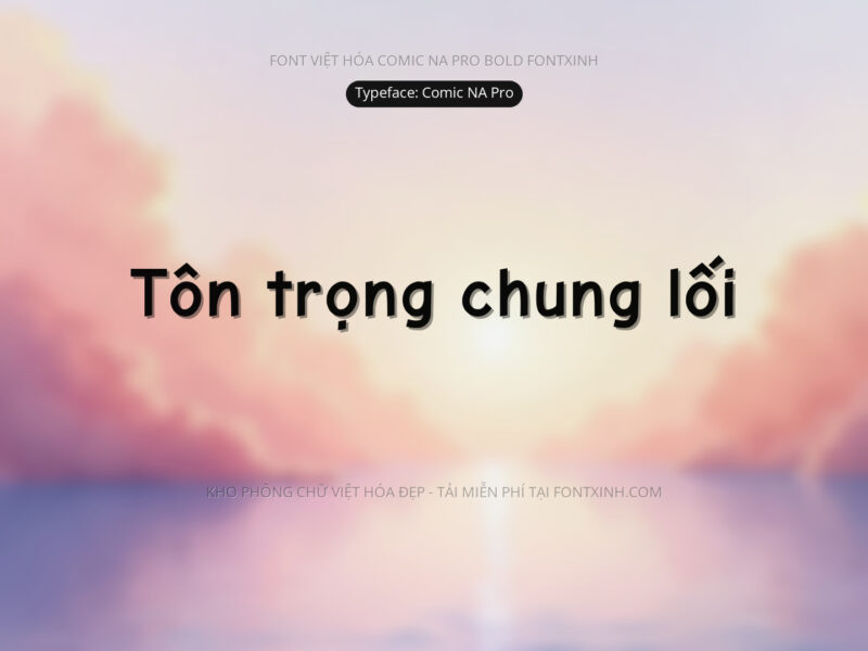 Font Comic Na Pro+ Font Xinh