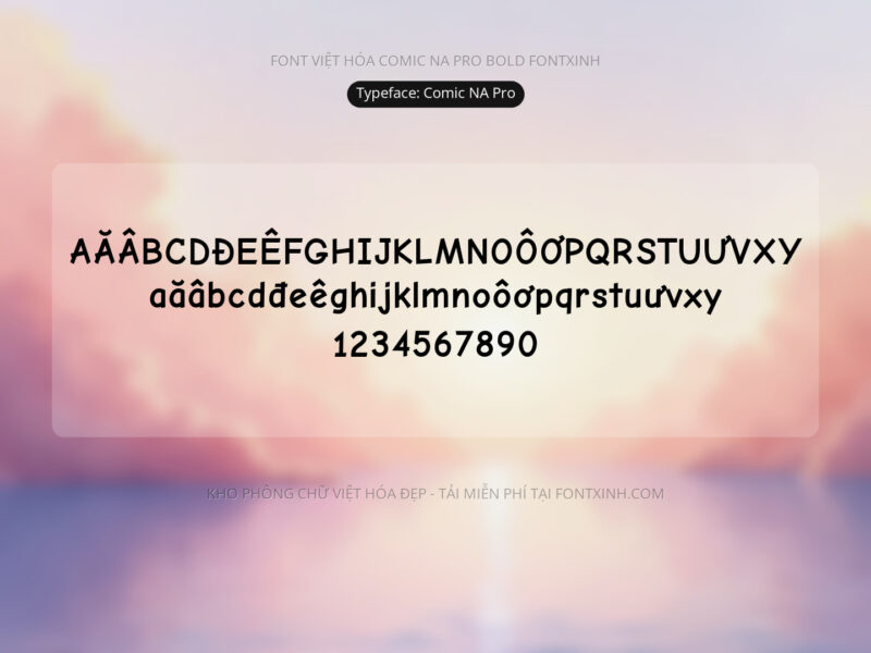 Font Comic Na Pro+ Font Xinh