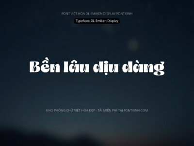 Font DL Emiken Display Font Xinh