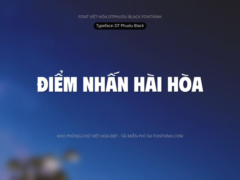 Font DT Phudu Font Xinh