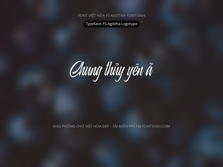 Font FS Agistha Logotype Font Xinh