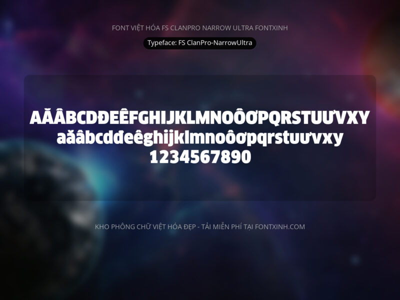 Font FS Clanpro Narrow Ultra Font Xinh