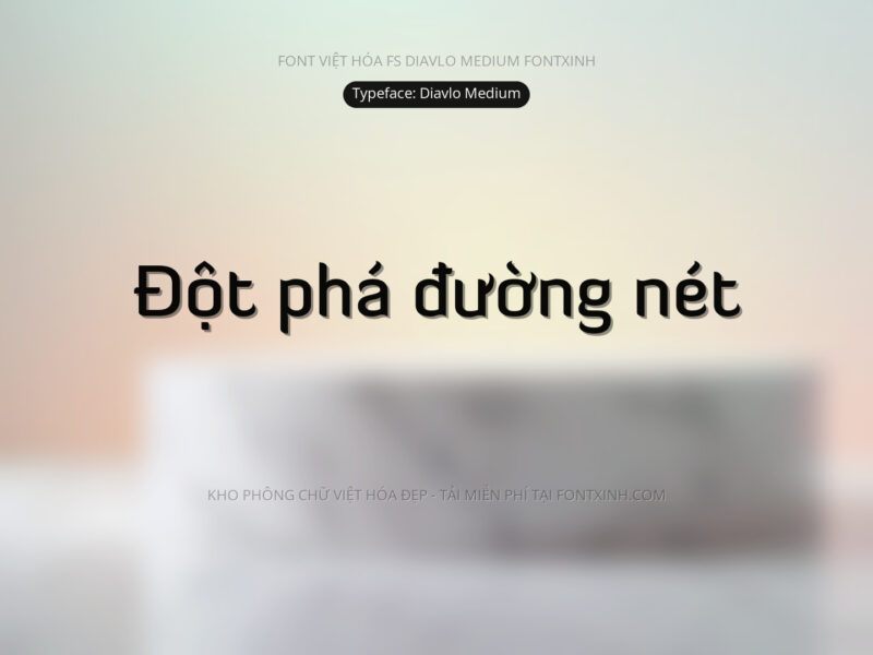 Font FS Diavlo Font Xinh