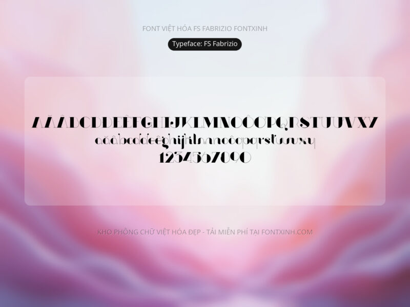 Font FS Fabrizio Font Xinh