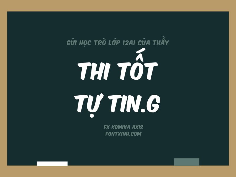 Ứng dụng Font FX Komika Axis