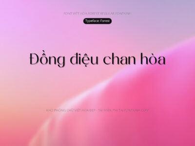 Font Forest Font Xinh