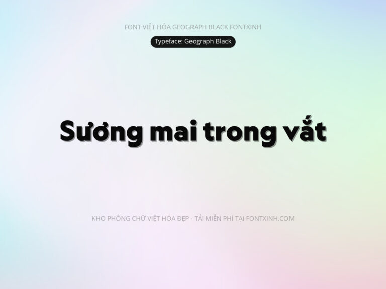 Font Geography Font Xinh