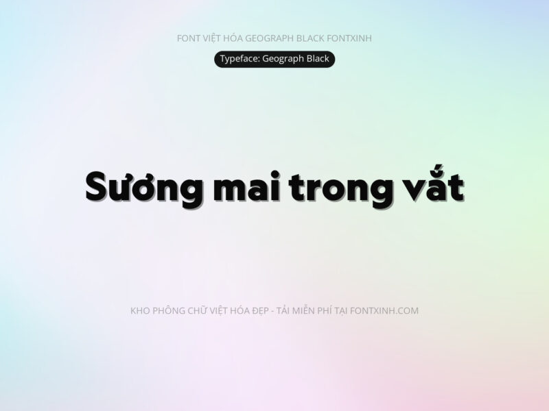 Font Geography Font Xinh