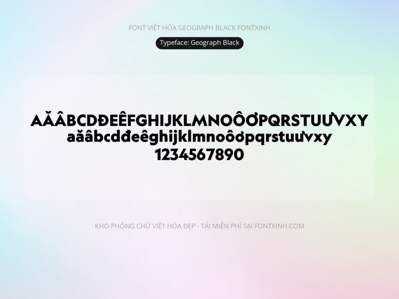 Font Geography Font Xinh