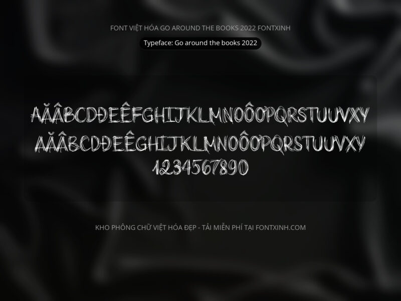 Font Go Around The Books 2022 Font Xinh