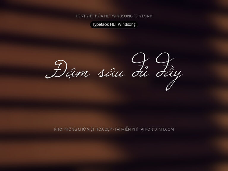Font HLT Windsong Font Xinh