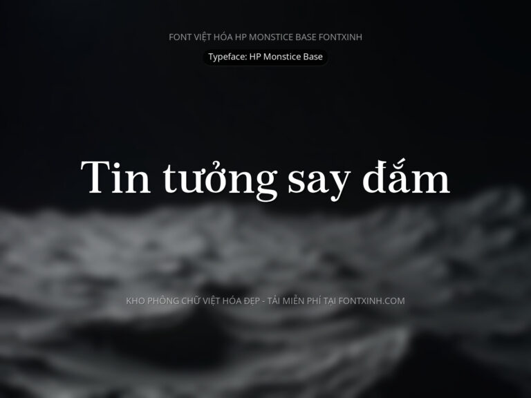 Font HP Monstice Font Xinh