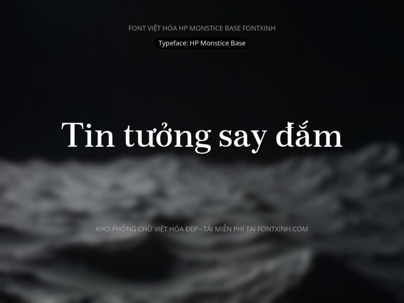 Font HP Monstice Font Xinh