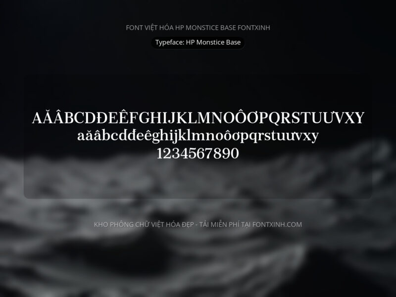 Font HP Monstice Font Xinh
