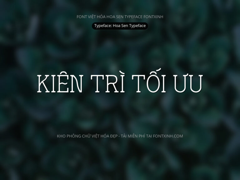 Font Hoa Sen Typeface Font Xinh