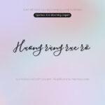 Font iCiel Blooming Elegant Font Xinh