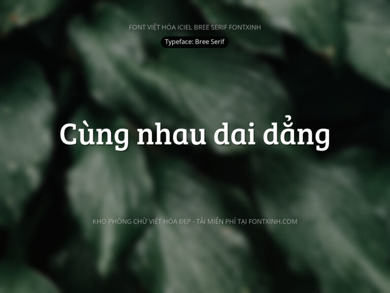 Font iCiel Bree Font Xinh