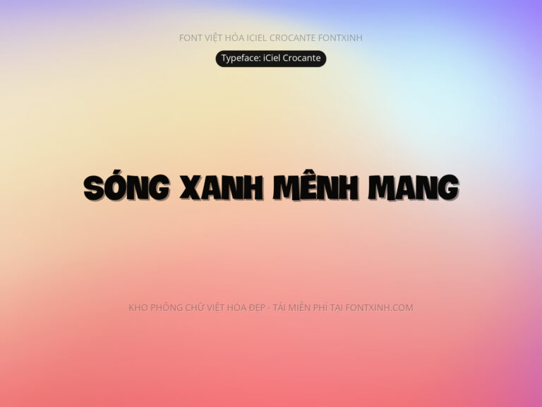 Font iCielCrocante Font Xinh
