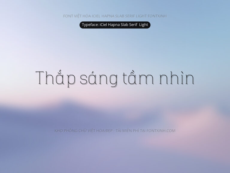 Font iCiel Hapna Slab Font Xinh