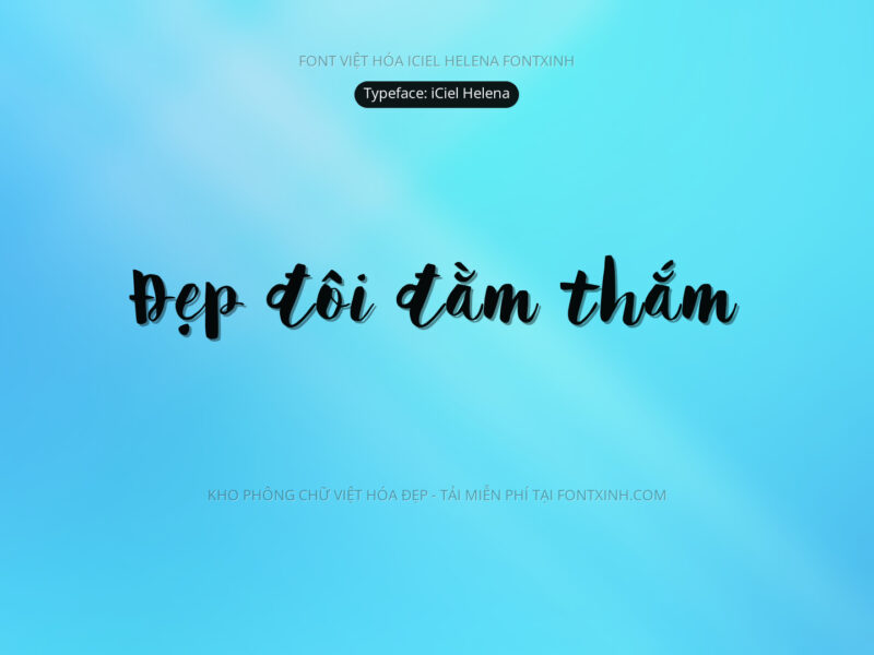 Font iCiel Helena Font Xinh