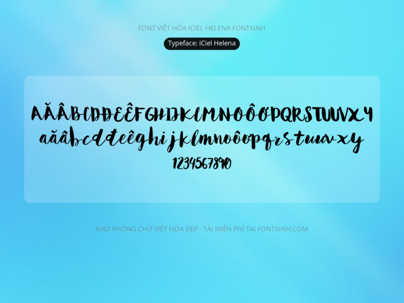 Font iCiel Helena Font Xinh