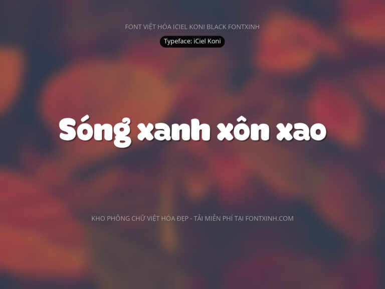 Font iCielKoni Font Xinh
