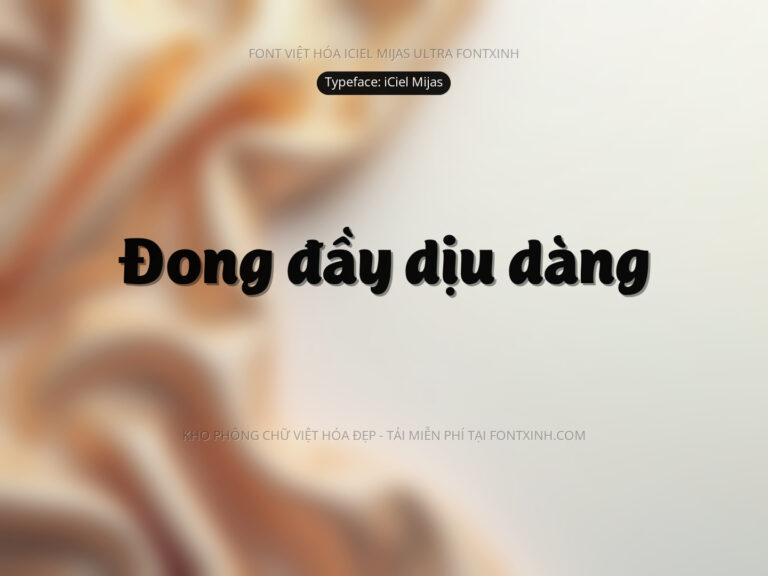 Font iCielMijas Ultra Font Xinh