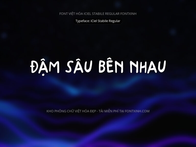 Font iCiel Stabile Font Xinh