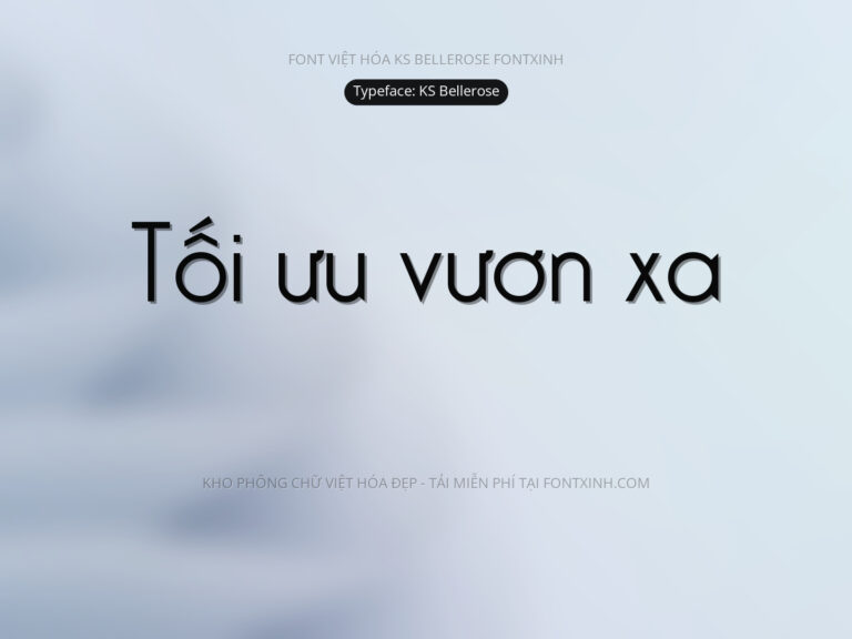 Font KS Bellerose Font Xinh
