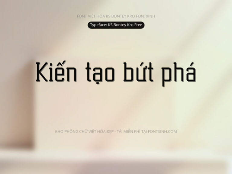 Font KS Bontey Kro Font Xinh