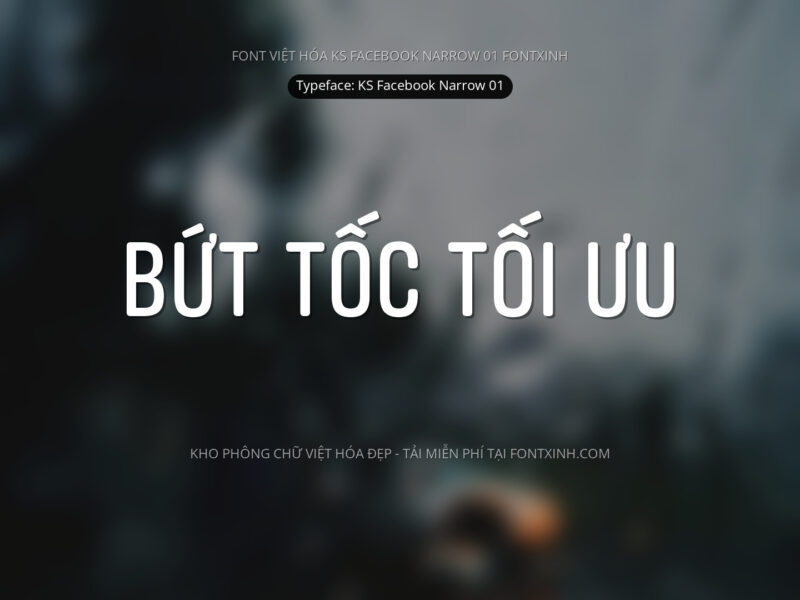 Font KS Facebook Narrow Font Xinh