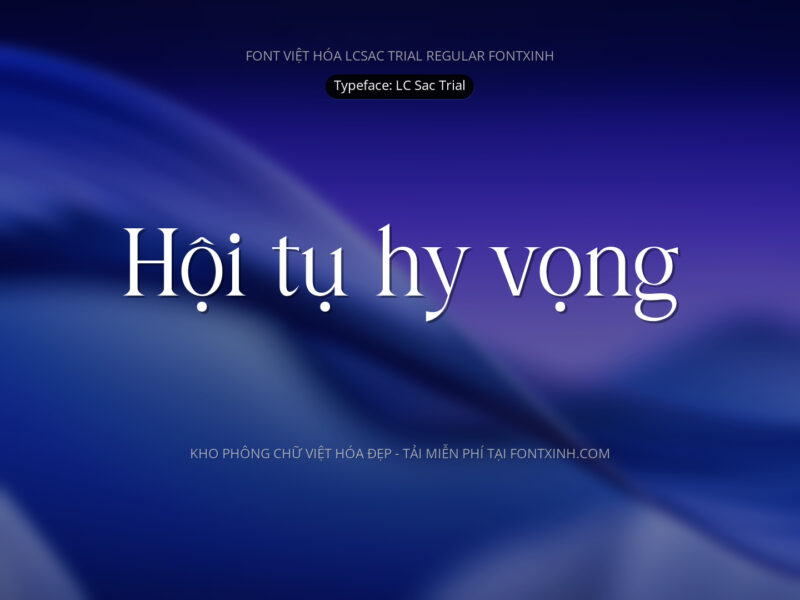 Font LC Sac Display Font Xinh