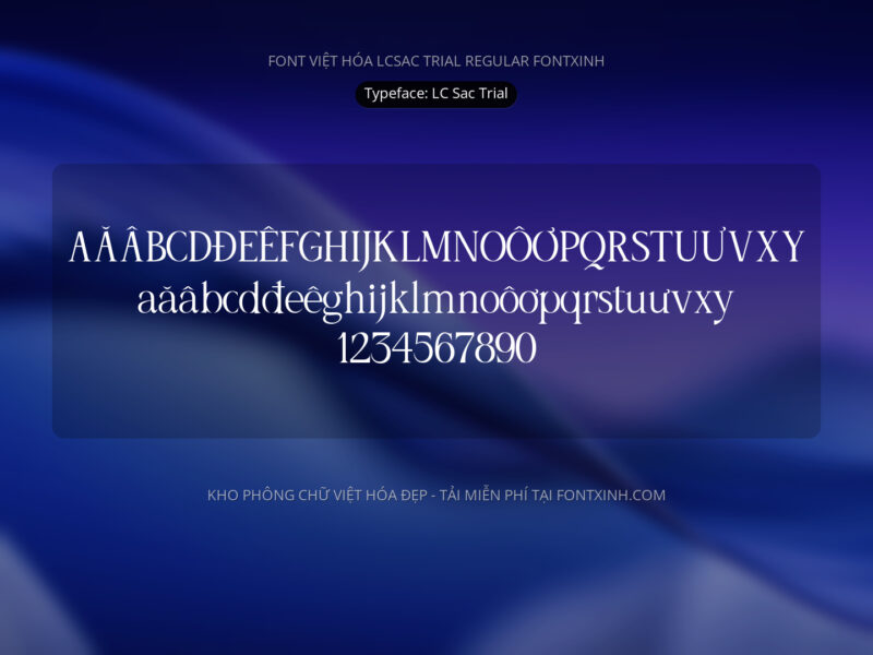 Font LC Sac Display Font Xinh