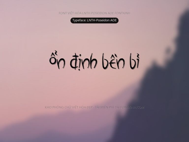 Font LNTH Poseidon AOE Font Xinh