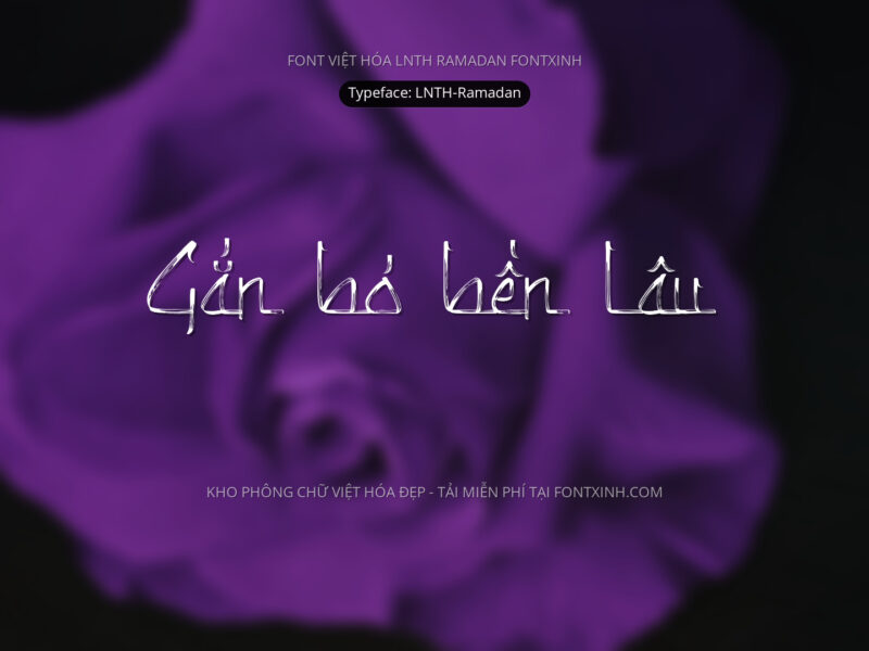 Font LNTH Ramadan Font Xinh