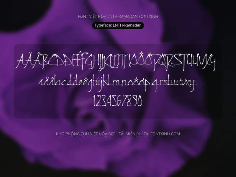 Font LNTH Ramadan Font Xinh