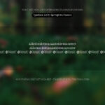 Font LNTH Springtime Flowers Font Xinh
