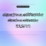 Font LNTH Zombies Font Xinh
