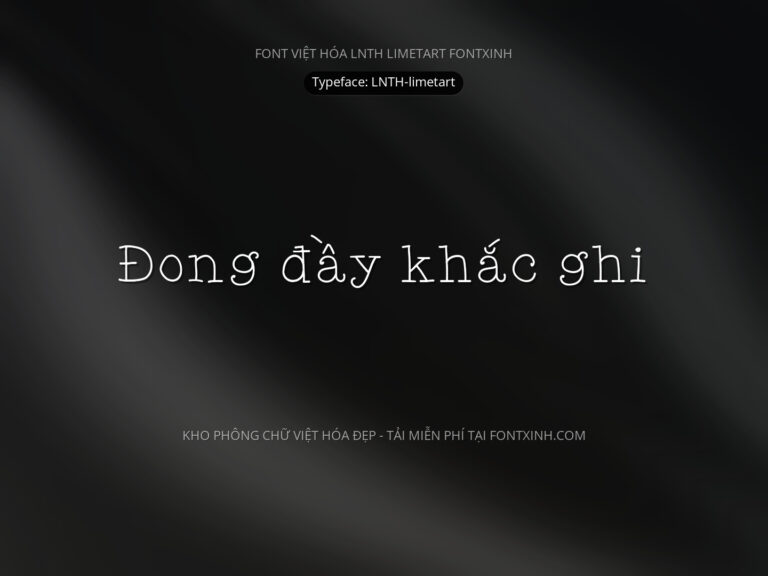 Font LNTH limetart Font Xinh