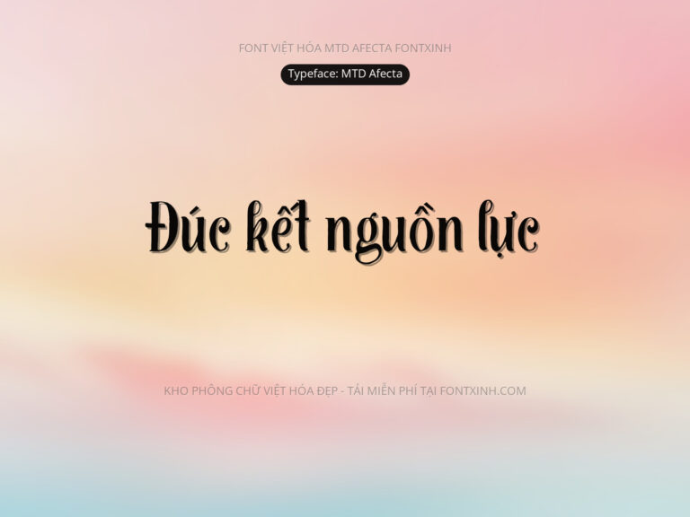 Font MTD Afecta Font Xinh