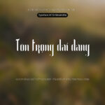 Font MTD Alexandria Font Xinh