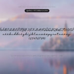 Font MTD Britania Letter Font Xinh