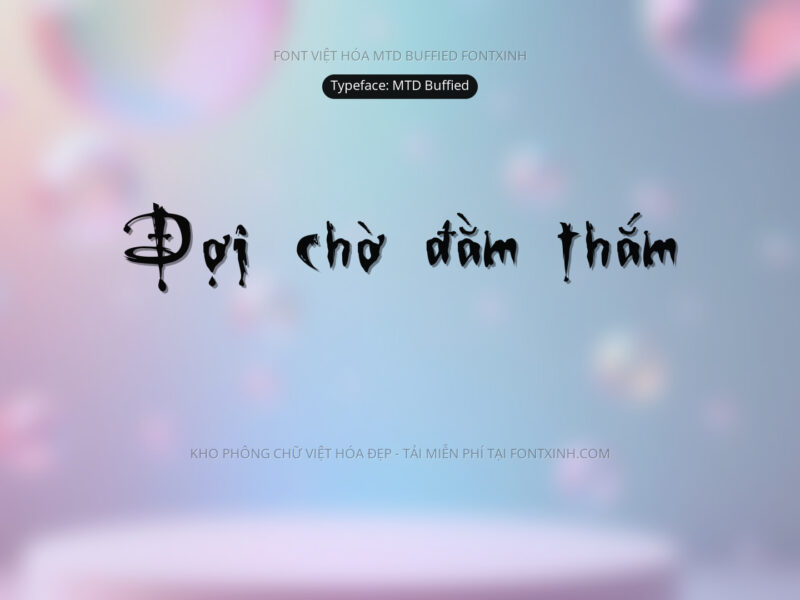 Font MTD Buffied Font Xinh