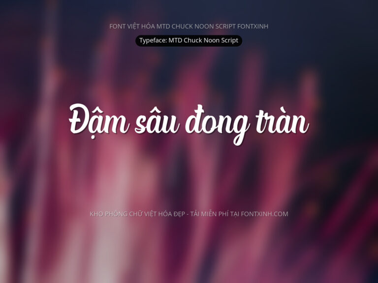 Font MTD Chuck Noon Script Font Xinh