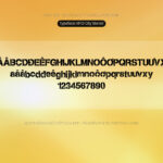 Font MTD City Stencil Font Xinh