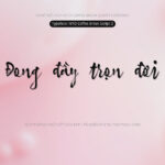 Font MTD Coffee Break Script Font Xinh
